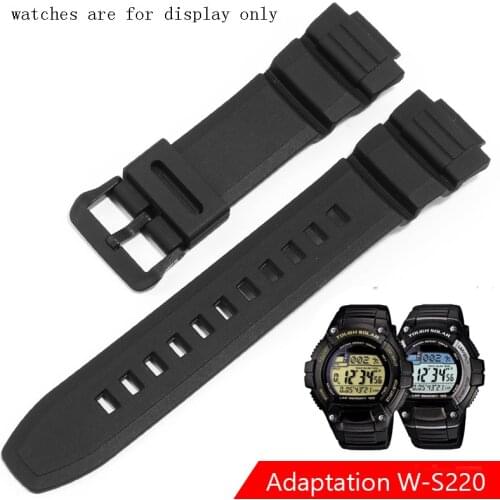 Waterproof Silicone Watchband Adaptation C-asio 5434 AE-2000H MCW-100H W-S220 Rubber Mens Watch Accessories
