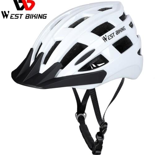 WEST BIKING Bicycle Helmet Ultralight Integrally-mold Sports Safely Cycling Cap Adjustable Head Size Men Women MTB Bike Helmet