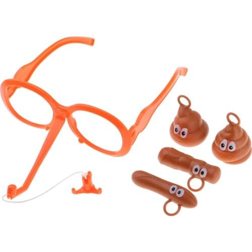 Funny Poop Fishing Game Kids Glasses Hook Poops Game Children Party Gag Toys