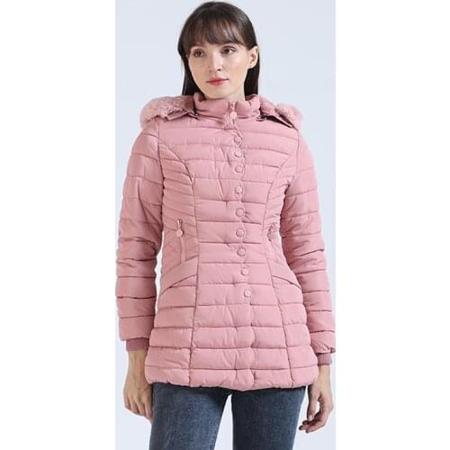 Women Plus Velvet Fleece Long Thick Parkas With Fluffy Faux Fur Hood Winter Warm Padded Jacket Coat Clothing Casual Outwear