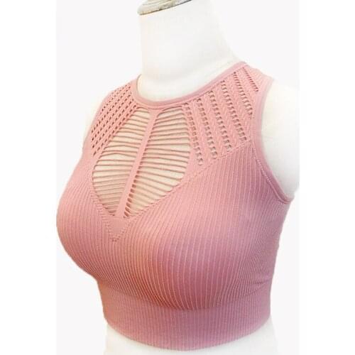 YSMILE Y Hot Sale Women Seamless Underwear Hollow Out Large Size Condole Belt Without Steel Ring Backless Bottom Bar Vest