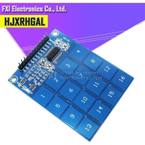 1pcs 16 Way XD-62B TTP229 Capacitive Touch Switch Digital Sensor Module Board Plate new