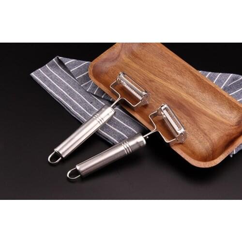 1PC Kitchen Convenient Potato Peeler Stainless Steel Popular Slicer Julienne Cutter Parer Vegetable PM 003