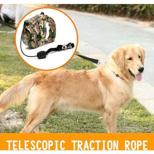 5m Dog Retractable leashes Portable pet telescopic traction rope