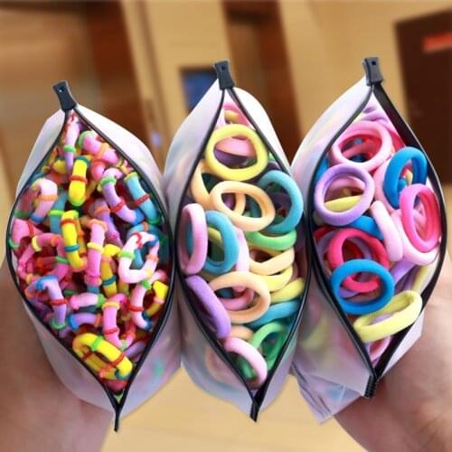 50/100Pcs Bag Children Hair Band Cute Candy Cartoon Rubber Bands Girls Lovely Elastic Hair Bands Kids Sweet Hair Accessories