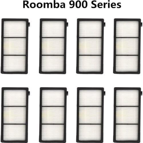 8pcs Washable Accessories Hepa filter For irobot Roomba 900 Series 921 930 940 950 960 970 980 Robotic Vacuum Cleaner Spare Part