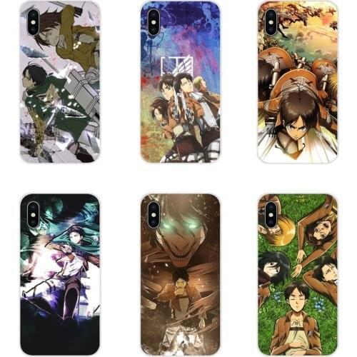 Accessories Phone Shell Cover Anime attack on Titan For Huawei G7 G8 P8 P9 P10 P20 P30 Lite Mini Pro P Smart Plus 2017 2018 2019