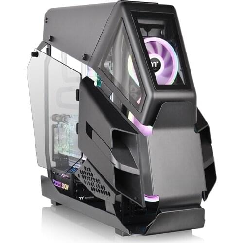 Computer Case T600 Special-Shaped Full Tower Desktop Computer Water-Cooled Game Case Open Typec Glass E-ATX Enhanced