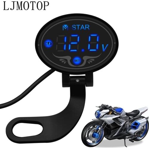 For YAMAHA vmax 1200 1700 v max tenere 700 xtz700 xjr1300 Motorcycle Digital Panel Voltmeter Voltage Meter Tester Led Display