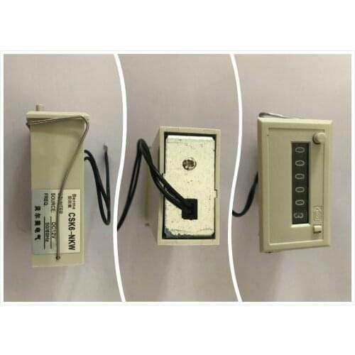 CSK6-NKW 6 Digit Electromagnetic Pulse Counter AC220V / AC110V / DC24V / DC 12V Pulse Counters
