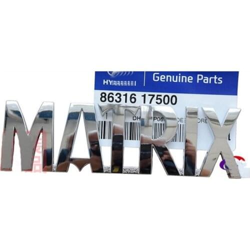 For Hyundai MATRIX Tail door logo and back door logo Straight trunk logo 86316 170500