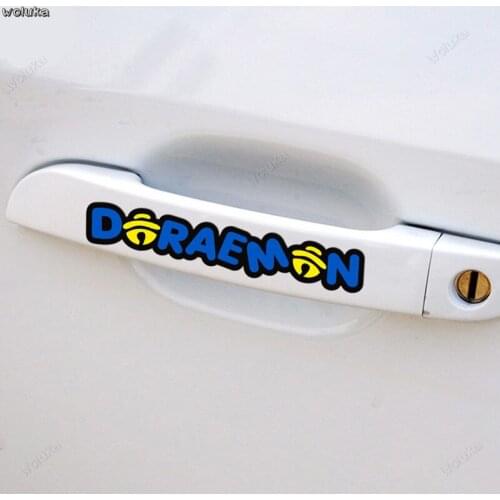 Doraemon Door Handle Car Sticker Personality Cute Hand Decoration Sticker Reflective Car Sticker CD50 Q04