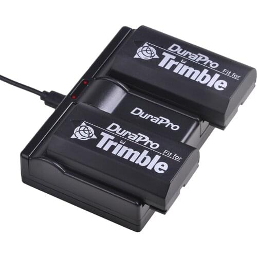 2Pcs 2600mAh Battery for Trimble 54344, 92600 Pentax Battery + Dual USB Charger for Trimble 5700 5800,MT1000,R7,R8 GPS Receiver