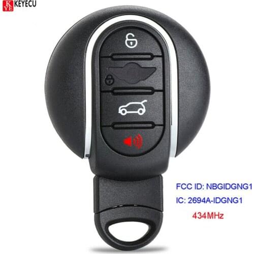 KEYECU Aftermart Smart Remote Key Fob 4 Button 434MHz for BMW Mini Copper 2015 2016 2017 2018 Fcc # NBGIDGNG1