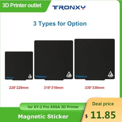 Tronxy Magnetic Build Surface Plate Sticker Pad Ultra-Flexible Removable 220*220mm/330*330mm for XY-2 Pro X5SA 3D Printer