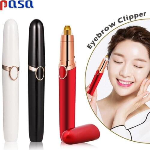 Mini Electric Eyebrow Trimmer Hair Remover Brows Pen Painless Lipstick Eye Epilator Instant Painless Portable Epilator