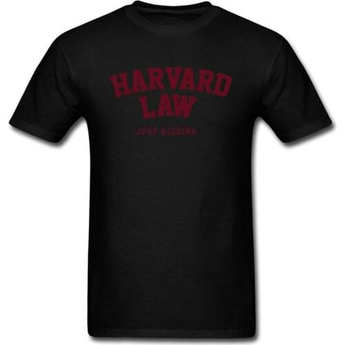 Men T-Shirt Funny TShirt Harvard Law Just Kidding Tops Shirts 2018 New Cotton Clothes Letter Print Black Tees Funny Saying