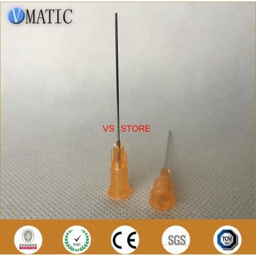 Free Shipping Non-Sterilized 100Pcs 1'' Inch 23G Luer Lock Glue Dispensing Needle Tip