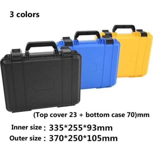 Portable Plastic tool case Safety Protection Equipment Instrument Case Dry Box Impact resistant Outdoor Box with pre-cut foam