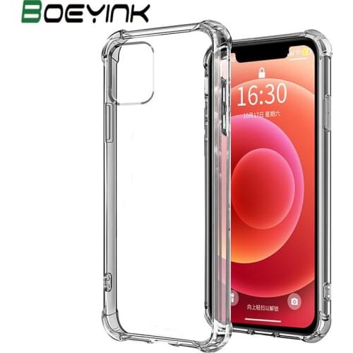 Airbag Shockproof Phone Case For iPhone 12 11 Pro Max Transparent Silicone Case For iPhone 7 8 Plus X XS Max XR 12 11 Back Cover