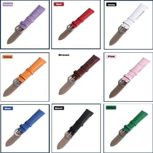 Genuine Leather Watch Band strap 22mm 18mm 20mm 14mm 16mm 19mm 12mm watch accessories Men Women Quality Brown colors Watchbands