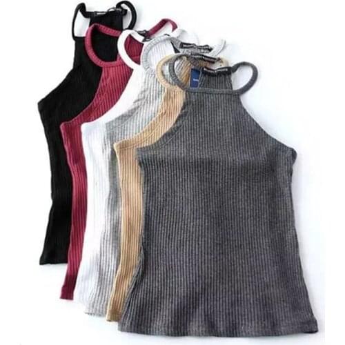 Summer Off Shoulder Knitted Bustier Crop Top Women O Neck Elastic Tube Camis Knit Beach Sexy Camis Crop Tops 6 Color HO803822