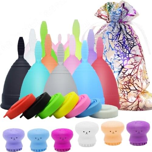 Silicone Menstrual Cup Sterilizer Feminine Hygiene Copa Menstrual De Silicone Medica Period Cup Reusable Menstruation Collector