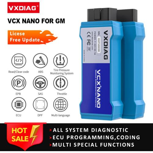 VXDIAG NANO For GM/Chevrolet/Buick Obd2 Diagnostic Tools Code Scanner GDS2 Tech2win ECU Programming car diagnostic For Saab/Opel