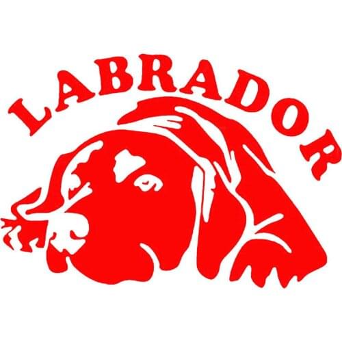 Cute Labrador Dog Car Vehicle Body Window Reflective Decals Sticker Decoration