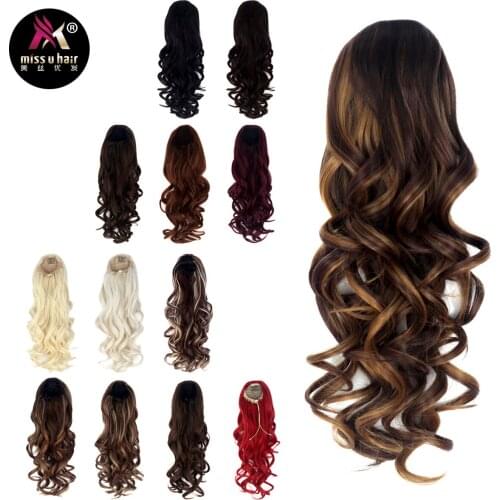 Miss U Hair 20" 50cm 150g Women Long Curly Ponytails Clip In On Hair Extension Pieces Accessories for Halloween