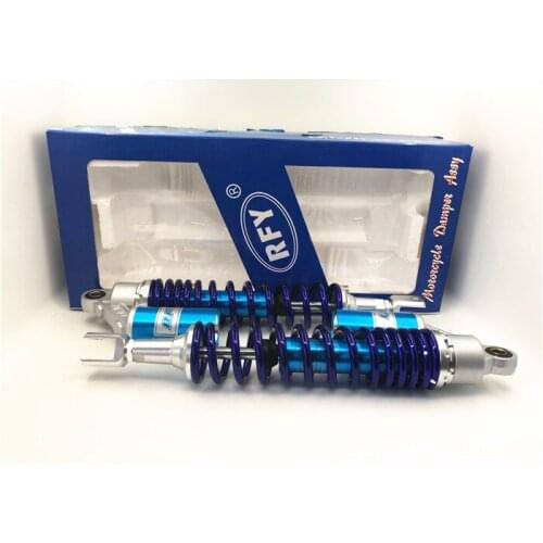 High Quality 395mm Motorcycle Shock absorber nitrogen damper 8mm spring air suction for ATV honda suzuki yamahm 1 pair