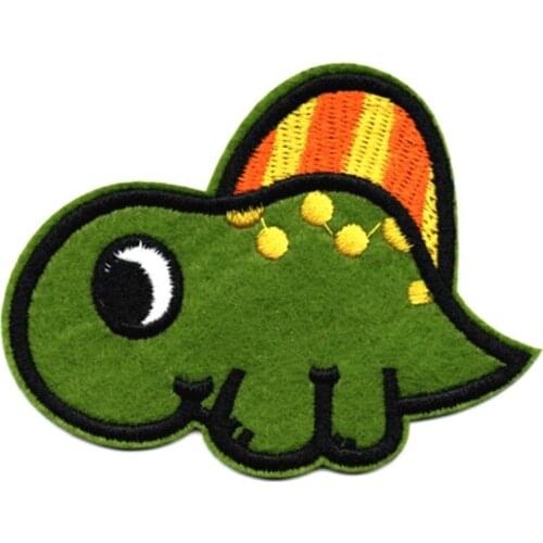 14Pcs Colorful Cartoon Dinosaur Sew/Iron On Appliques Embroidered Patches DIY Craft Decorative Badge for Kids Clothes