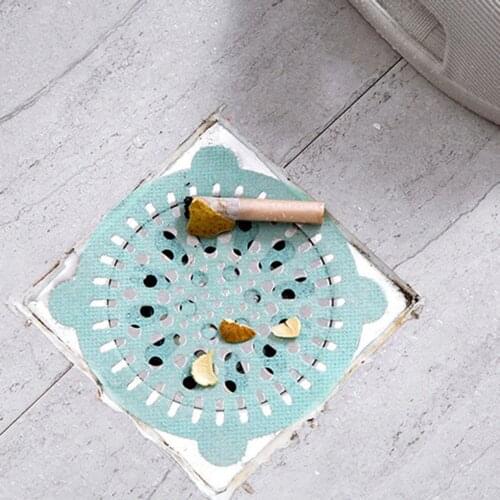20pcs Disposable Non-Woven Fabric Hair Sink Filter Strainer Stickers Kitchen Bathroom Shower Floor Drain Anti-Blocking CoverNet