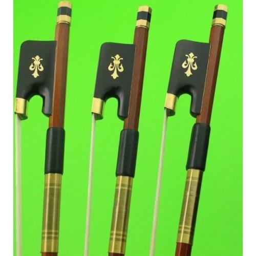3pcs New high quality Brazilwood Cello Bows 4/4 full size Ebony frog