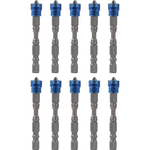 5/10 Piece Set Color Magnetic Ring 65 Mm Magnetic Drill Screwdriver Bit S2 Steel Cross Head Set Screwdriver Set Hand Tool