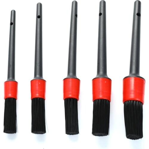 5pcs Car Detailing Brush Car Cleaning Detailing Dashboard Air Clean Brush