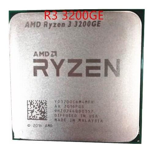 AMD Ryzen 3 3200GE R3 3200GE 3.3 GHz Quad-Core Quad-Thread 35W Processore CPU L3 = 4M AM4