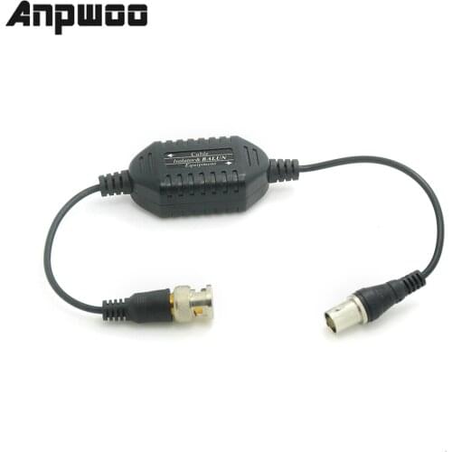 ANPWOO 5x Ground Loop Isolator Video Balun Coaxial BNC Male to Female CCTV Anti-jam
