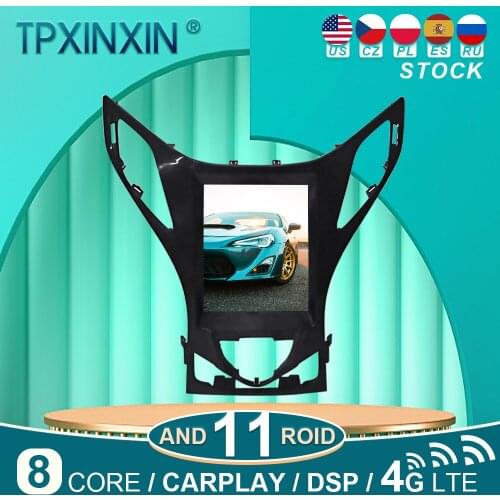 For Hyundai Azera 2011 2012 Android 11 Car Stereo Radio with Screen Tesla Radio Player GPS Navigation Head Unit