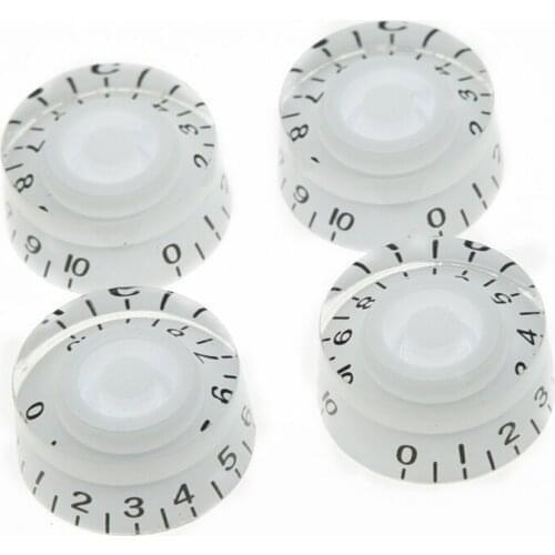 KAISH 4x White LP Guitar Knobs Control Knobs Speed Knobs