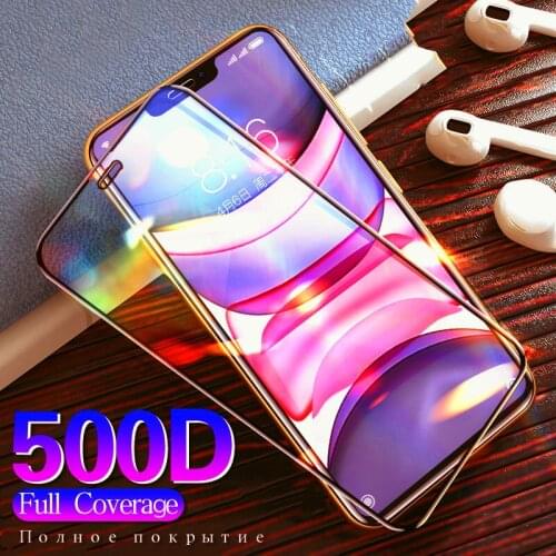 Black Protective Glass For iPhone SE 2020 Screen Protector Tempered Glass For iPhone 12 11 Pro Xs Max Xr X 10 7 8 6 6s PIus Film