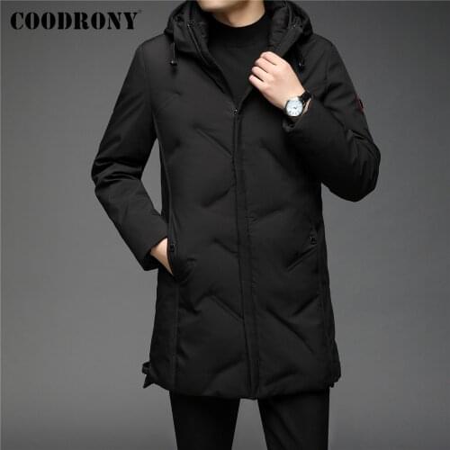 COODRONY Men's Long Down Jackets