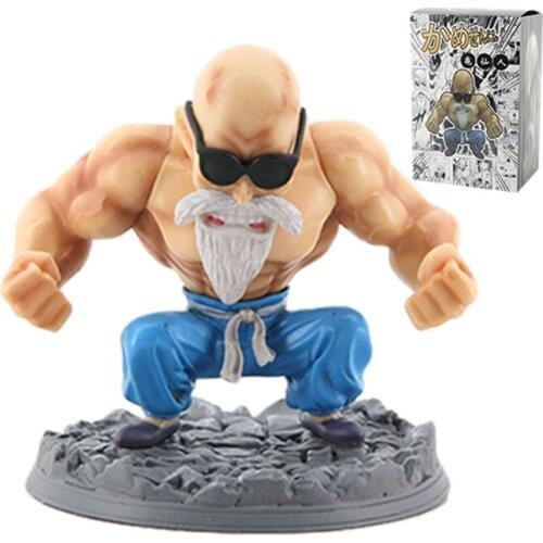 Dragon Ball Muscle Goten Master Anime Action Figure Kame Sennin Statue Teacher Figurine DBZ Toy Super Saiyan Gift Xmas Halloween