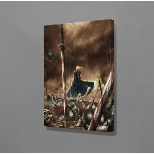Hill of camlann FGO fate anime saber poster Canvas Wall Art Decoration prints for Home bedroom decor Painting