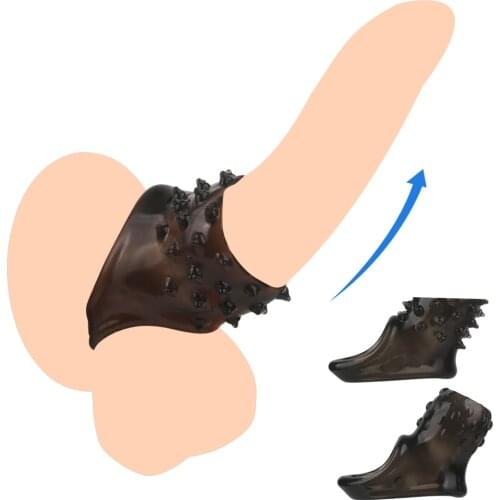 Cock Ring Penis Enlargement Delayed Ejaculation Male Chastity Cage Penis Sleeve Ring Dick Sex Toys For Man Adult Products