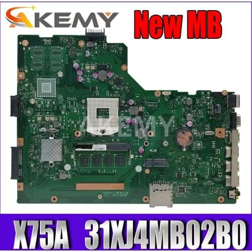 X75VB X75VD Mainboard REV:2.0 For Asus X75VC X75VD X75V X75A X75A1 Laptop motherboard 31XJ4MB02B0 HM70