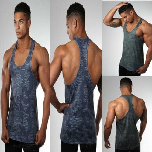 Fashion Men Gym Clothing Bodybuilding Stringer Hoodie Tank Top Muscle Sleeveless T-Shirt Sport Fitness Vest Green Blue Brown US