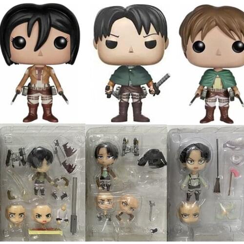 Attack on Titan Figure Ackerman Levi Action Figure Levi 235 20 Eren Jaeger 21 Mikasa Rival Rivaille Model Collection Toy Gifts