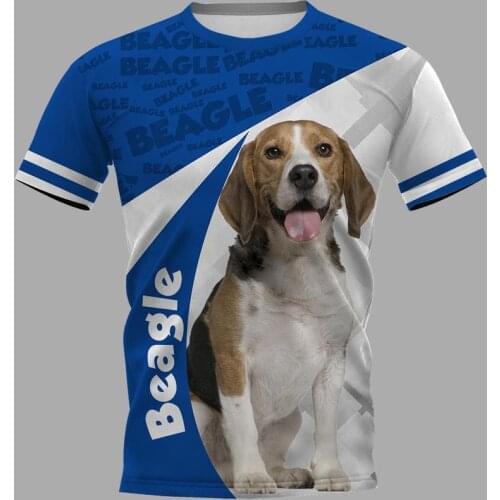 CLOOCL Newest Popular Beagle 3D Print Mens T Shirt Harajuku Summer Short Sleeve Street Casual Unisex T-shirt Tops Drop Shipping