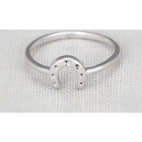 Wholesale 10pc Brand New Horseshoe Finger Rings Silver Pink Gold-color Women Girls Love Ring Size 6.75 With High Quality